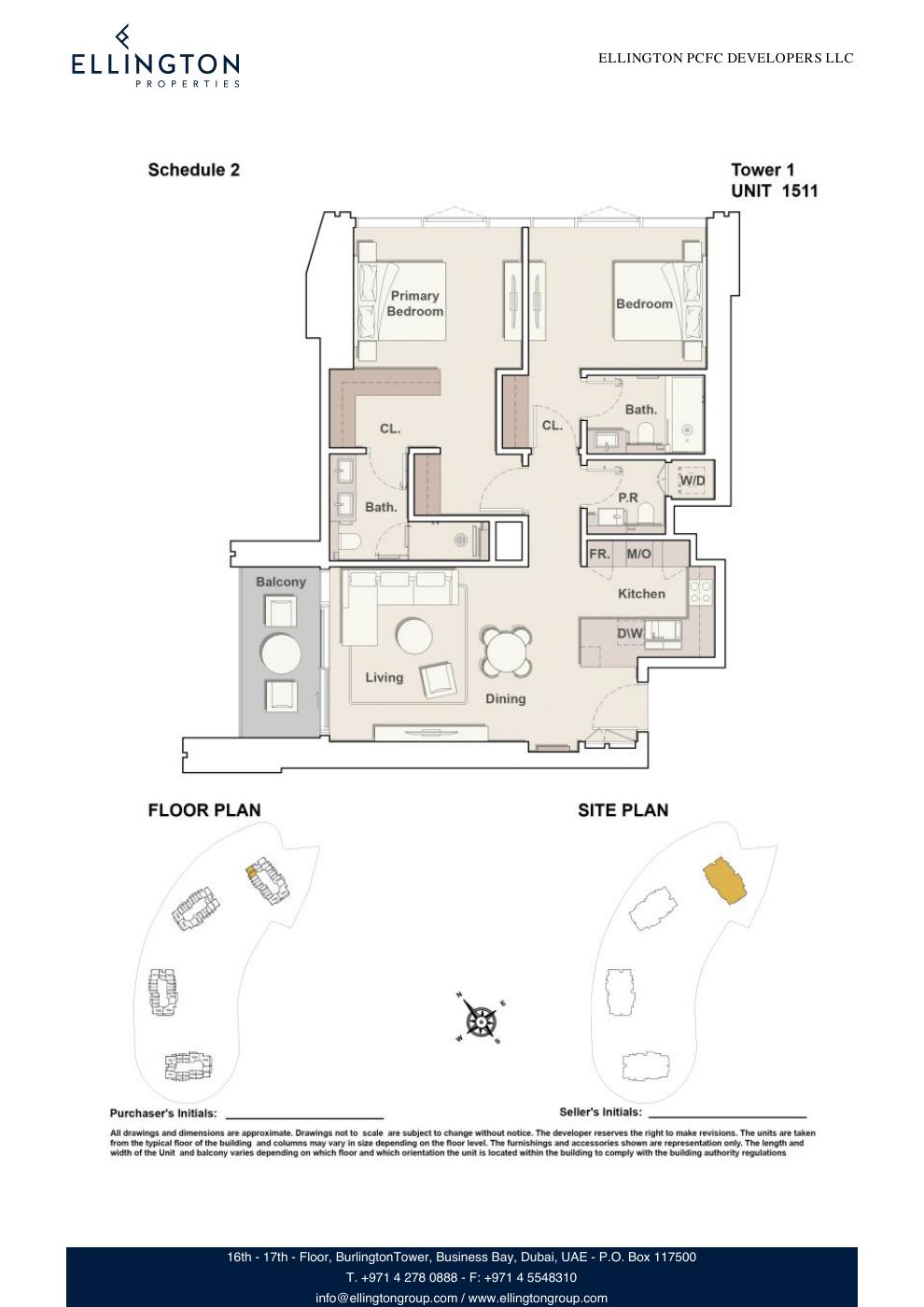 Eltiera Views I-1511 floor plan