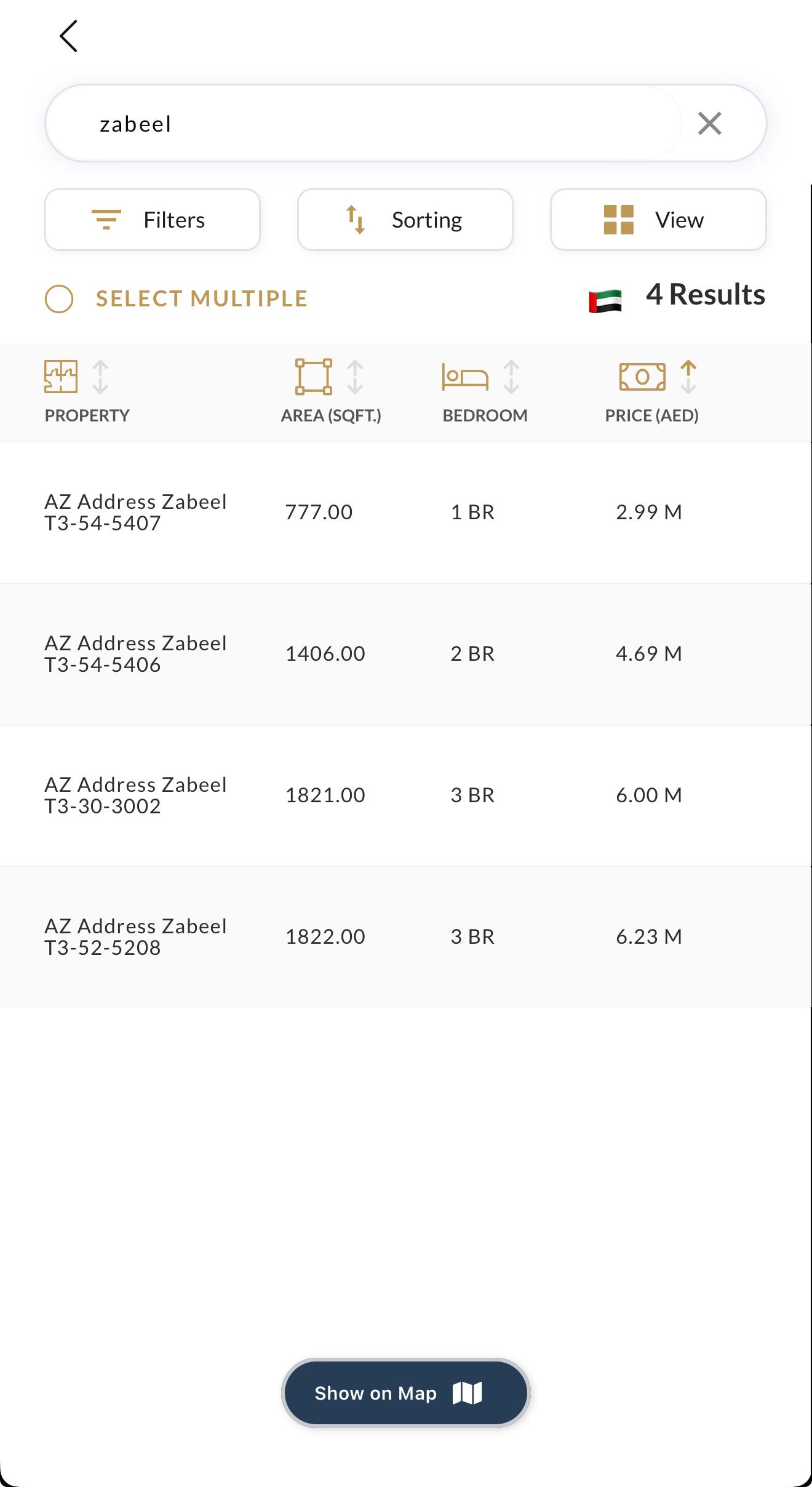 Original Emaar sales portal availability screenshot